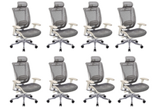 Load image into Gallery viewer, GM Seating Enklave XL Gray Mesh Executive Hi Swivel Chair