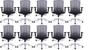 GM Seating Hampton Lota Mid-Back Work Chair (Black)