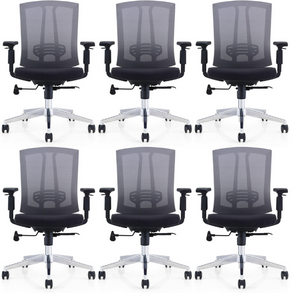 GM Seating Hampton Lota Mid-Back Work Chair (Black)