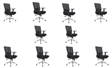 Load image into Gallery viewer, GM Seating Bitchair Ergonomic Mesh Office Chair - Adjustable Lumbar Support Computer Desk Chair with Height Adjustable Arms - Seat Depth Adjustable Executive Office Chair -  (Black)