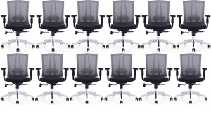 GM Seating Hampton Lota Mid-Back Work Chair (Black)