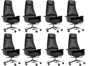 GM Seating Rexx Executive Chair - Ergonomic Design, Lumbar Support, Headrest, & Padded Armrests - Durable Office Chair with Plush Cushioned Seat for Ultimate Comfort and Style