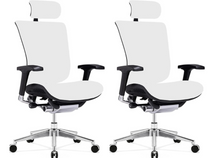 Load image into Gallery viewer, GM Seating Dreem XL White Genuine Leather Executive Office Chair