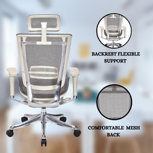 Load image into Gallery viewer, GM Seating Enklave XL Gray Mesh Executive Hi Swivel Chair