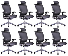 Load image into Gallery viewer, GM Seating Enklave Genuine Leather Executive Hi Swivel Chair (Black)