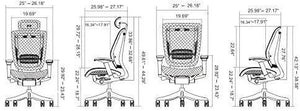 GM Seating Enklave XL Mesh Executive Hi Swivel Chair (Black) - ERGOLUXSEATING.COM