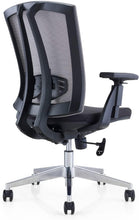 Load image into Gallery viewer, GM Seating Hampton Lota Mid-Back Work Chair (Black) - ERGOLUXSEATING.COM