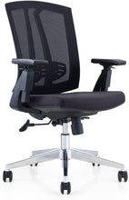 Load image into Gallery viewer, GM Seating Hampton Lota Mid-Back Work Chair (Black) - ERGOLUXSEATING.COM