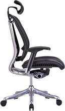 Load image into Gallery viewer, GM Seating Enklave Genuine Leather Executive Hi Swivel Chair (Black) - ERGOLUXSEATING.COM