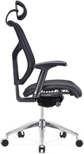 Load image into Gallery viewer, GM Seating Ergonomic Mesh Office Chair Dreem II Mesh Series, Black Mesh, Chrome Base (Headrest) - ERGOLUXSEATING.COM